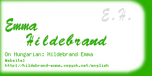 emma hildebrand business card